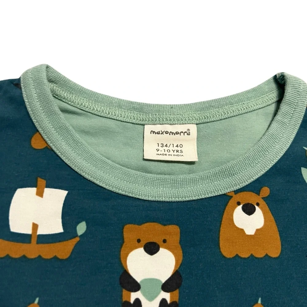 Maxomorra 9-10Y Organic Lake Life Dress